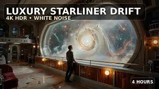Luxury Starliner Drift &mdash; 4K HDR White Noise (4 Hours)