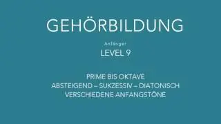 Intervalltraining - Ear Training - Geh&ouml;rbildung to go