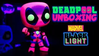 The AMAZING Marvel Deadpool Blacklight Funko Pop!