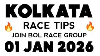 Kolkata Horse Race Tips 🔥| 01-01-2026 | Best Horse Race Tips | Horse Racing | LIVE VIDEO | ❤️🏆