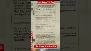 Vacancy at DPS with High Salary package | Apply for carious teaching position