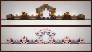 Minecraft: Fantasy Base Wall Designs with Gate | Build Tutorial