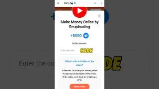 Make Money Online by Reuploading Cats Code | 9 December cats all video code today #cats #code