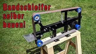 Bandschleifer selber bauen | DIY belt grinder | Subtitled