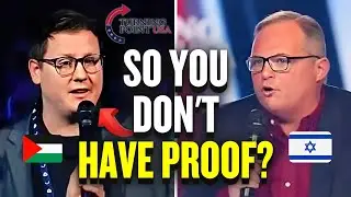 Palestinian Activist DUMBFOUNDED When Conservative Fact-Checks His Lies on Israel!