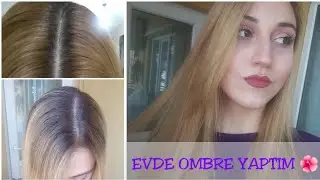 EVDE OMBRE YAPTIM🌺 PALETTE DELUXE | K&uuml;ll&uuml; sarı  ve k&uuml;ll&uuml; kumral sa&ccedil; boyama
