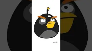 How to draw Angry Bird #angrybirds #drawing #drawingforkids