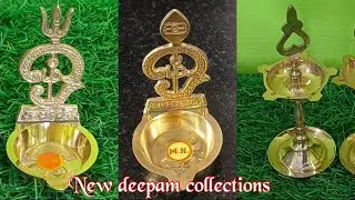✨New Brass collections/🪔Deepam collections/7 muga kuthuvilaku/vel for pooja#Poojaitems in brass