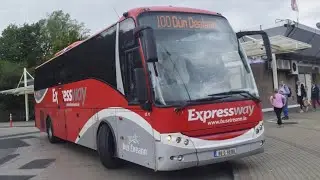 Journey Onboard Bus Eireanns LC28 Working Route 100 Towards Dundalk 26/8/25