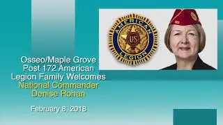 American Legion National Commander Denise Rohan