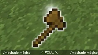 Como usar machado do JAVA no minecraft BEDROCK(Playstation, xbox,PC,mcpe) como usar o /fill