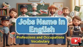 Jobs Name in English with Hindi & Urdu Meaning | Professions and Occupations Vocabulary