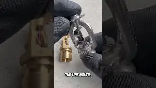 Fusible Link Sprinkler Vs Glass Bulb Sprinkler #shorts #reels #fire