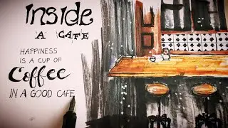 📝HOW TO : Sketch Like an Architect / Rapid Cafe Interior Sketch Drawing