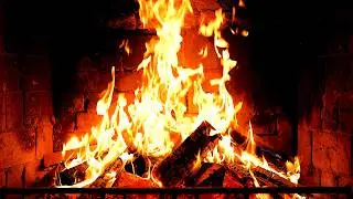 Cozy Fireplace 4K (12 HOURS). Fireplace with Crackling Fire Sounds. Fireplace Ambience