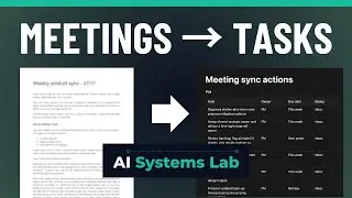 Meeting Notes to Action Items in Minutes | AI Workflow