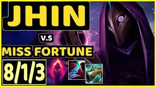 YUUKI60 (JHIN) vs MISS FORTUNE - 8/1/3 KDA BOTTOM ADC GAMEPLAY - EUW Ranked MASTER