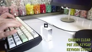 Cherry Clear Switch Typing Sounds ASMR, PBT XDA Profile Keycap