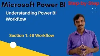 #6 Understanding the workflow of power BI desktop | Power BI Full Course | Power BI Tutorial for