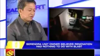 Serendra unit owner: Renovation nothing to do with blast
