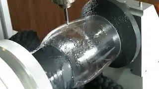 Engraving a Whiskey Glass and Finished result.