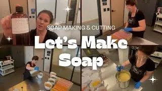 Soap making and cutting | Cold Process soap production week with Sarahgirl Soaps