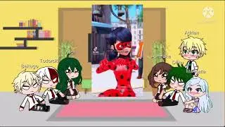 MHA react to Eri’s future as Marinette (Miraculous Ladybug) ‼️LAZY‼️