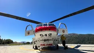 Renumbering of Sikorsky S70i CAL FIRE HAWK at Boggs Mountain Helitack Base