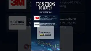 Top 5 Stocks To Watch In The Stock Market Today Jan 20th