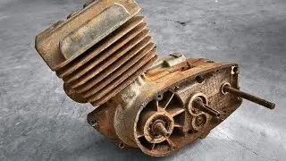 1994 Minsk Motorcycle Engine Restoration | Will It Run After 26 Years