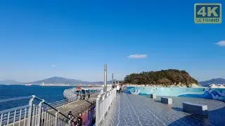 [4K] One of the 100 beautiful roads in Korea, Walking around beautiful Odongdo Island. Walking ASMR