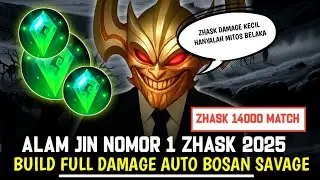 SAVAGE KEEP GOING PLEASE GIVE ME A MONTON DEFEAT ‼️LATEST GLOBAL ZHASK EMBLEM BUILD MLBB 2025 1