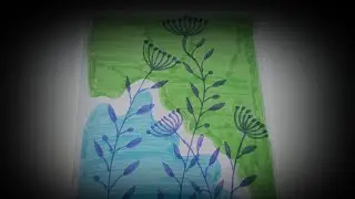 Boho art 🎭 colourful 🎭 easy to draw 🎭 drawing 🎭 abstract 🎭 Blue green 🎭 easy 🎭 line art 🎭