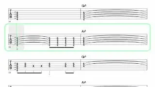 QUEENSR&Yuml;CHE ● Hand on Heart [ Isolated Guitar 2 + TAB ]