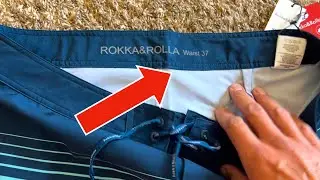 Rokka&Rolla Men's 4 Way Stretch Board Shorts