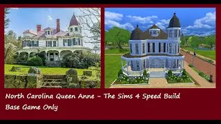 North Carolina Queen Anne - The Sims 4 Speed Build - Base Game Only