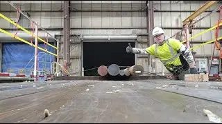 Flatbed tips: Steel bars, choke straps, with a tarping timelapse