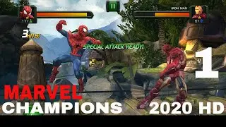 Marvel contest of champions gameplay (2020) | spiderman | ironman  |captain america