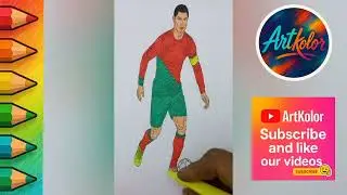 Cristiano Ronaldo Coloring Amazing Art Transformation