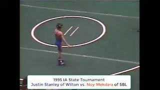1995 IA HS State Wrestling; Justin Stanley of Wilton vs  Noy Mekdara of SBL