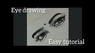 How to draw a realistic drawing ll Easiest eye drawing tutorial ll #eyes 