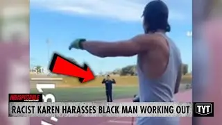 WATCH: Racist Karen ERUPTS On Black Man Recording His Workout
