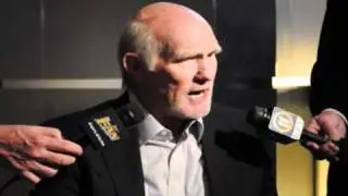 Terry Bradshaw shares rememberances of Art Rooney Sr. at Super Bowl XLV media day