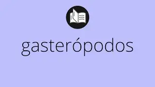 Que significa GASTER&Oacute;PODOS &bull; gaster&oacute;podos SIGNIFICADO &bull; gaster&oacute;podos DEFINICI&Oacute;N
