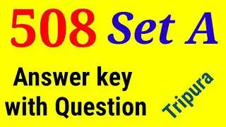 508 Set A Answer Key with Questions l SMDN Tutorial