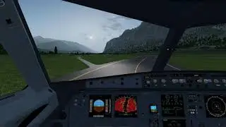 FlightGear test flight A320 LOWI-LSGG