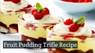 FruitPudding Trifle Recipe#fruit #trifle #fruitpudding #fruittrifle