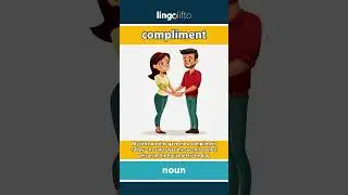 🇬🇧 Compliment Meaning : Flash Card : Learn English Vocabulary