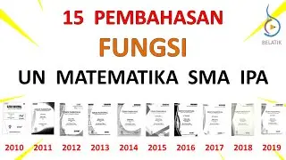 Kumpulan Pembahasan Fungsi Komposisi Invers Soal UN Matematika SMA MA IPA Tahun 2010 - 2019 BELATIK