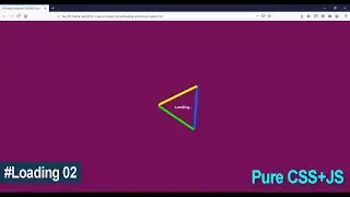 How to Create a Rotating Triangle Loading Page with CSS | Loading Page